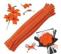 Goupilles pour travaux créatifs | Jouets flexibles faits à la main - Projets de bricolage et de décoration avec brossettes | pour décorations florales, écoles, fêtes, filles et garçons