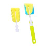 Goupillon Bouteille 2 Pièces Nettoyeur De Brosse à Outil De Nettoyage De D'eau Pour Bouilloire Brosse à Vin Gobelet En Verre Un Verre De Bébé Goupillon Éponge Greenoodle
