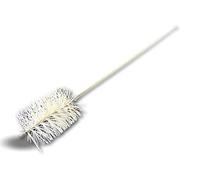 Goupillon chauffage nylon | Ø 80 mm | Longueur totale 1 m | Brosse fil nylon imputrescible garnissage 100 mm | Ramonage ébavurage brossage conduit tube tuyau | Manche acier torsadé | Kibros 4ECN80