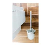 Goupillon de toilettes mural OMEGA, bol en verre 11x36x14cm-Blanche-Blanche--