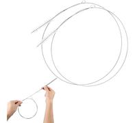 Goupillon Flexible de 100 cm pour pailles et Tubes en Acier Inoxydable Lot de 2 - Brosse de Nettoyage Extra-Longue et Fine pour Machines à café automatiques, conduits d'évacuation de réfrigérateur