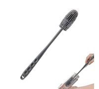 Goupillon Long avec Support - Brosse de Nettoyage en Silicone Souple pour biberons, en Verre pour bébé, Outils de Nettoyage de Cuisine pour Nettoyer Les Bouteilles de Sport, | Multi-Usage