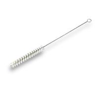 Goupillon Nylon Multifonction | Ø 15 mm | Longueur 300 mm | Garnissage 100 mm | Ramonage brossage curetage Nettoyage | Conduits Tubes tuyaux | Manche Acier torsadé | Kibros 13_015_300N