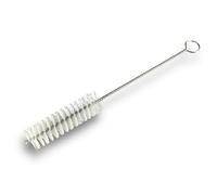 Goupillon Nylon Multifonction | Ø 30 mm | Longueur 300 mm | Garnissage 100 mm | Ramonage brossage curetage Nettoyage | Conduits Tubes tuyaux | Manche Acier torsadé | Kibros 13_030_300N