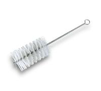 Goupillon Nylon Multifonction | Ø 60 mm | Longueur 300 mm | Garnissage 100 mm | Ramonage brossage curetage Nettoyage | Conduits Tubes tuyaux | Manche Acier torsadé | Kibros 13_060_300N