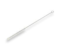 Goupillon Nylon Multifonction | Ø 8 mm | Longueur 300 mm | Garnissage 100 mm | Ramonage brossage curetage Nettoyage | Conduits Tubes tuyaux | Manche Acier torsadé | Kibros 13_008_300N
