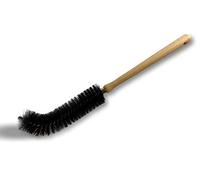 Goupillon radiateur Courbe | Lot de 3 | Brosse 100% Soie Grise Naturelle | Ø 5 cm | Longueur 48 cm | Manche Bois Verni Ergonomique | Virole Acier galvanisé | Longueur 48cm | Kibros 102630x3