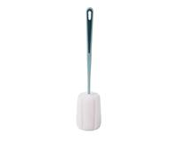 Goupillon Tasse Brosse Propre Longue poignée Bouteille Pas d'angle Mort enlever Les Taches de thé éponge Petite(Blue)
