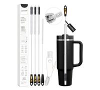 Goupillons Extra Longs pour Paille, 4 Tailles, Noir
