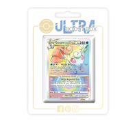 Goupix d'Alola VSTAR 197/195 Arc en Ciel Secrète - Ultraboost X Epée et Bouclier 12 Tempête Argentée - Coffret de 10 Cartes Pokémon Françaises