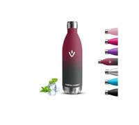 Gourde- 1l- Gourde Isotherme, Sans BPA, Bouteille Inox, 24h Froid & 12h Chaud, Anti Fuite, Reutilisable, Double Vide, Bouteille Isotherme, Facile à Transporter, pour Randonnée, Yoga