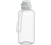 Gourde 1L 'School' pour enfants - bouteille d'eau en Tritan incassable avec sangle - sans BPA, anti-fuite, résistant au lave-vaisselle - idéal pour le jardin d'enfants, l'école et le sport - transpare