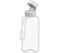 Gourde 1L 'School' pour enfants - bouteille d'eau en Tritan incassable avec sangle - sans BPA, anti-fuite, résistant au lave-vaisselle - idéal pour le jardin d'enfants, l'école et le sport - bleu tran