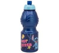 Stor S.L. Gourde Disney Stitch 400 ml – Sans BPA, bouchon anti-goutte, antidérapante Bleu