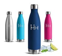 Gourde- 500ml- Gourde Isotherme, Sans BPA, Gourdes Enfant, 24h Froid & 12h Chaud, Bouteille Isotherme, Anti Fuite, Bouteille d'eau pour l'École, Bureau, Voyage, Camping, Sport