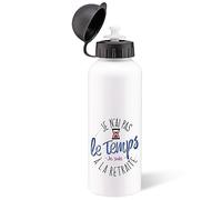 Gourde 500ml Retraite Bouteille d’Eau Aluminium Réutilisable Ecologique avec Tétine. Idée Cadeau Original Collège Humour Homme Femme Mutation Pot Départ Sport Voyage Bureau Anniversaire Noël
