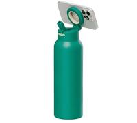 RingO Gourde Ringo Pro acier inoxydable 710ml support magnétique rotatif pour smartphone Vert