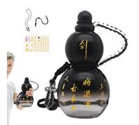 Gourde 900ML Style Rétro Chinois, Bouteille d'Eau de Sport avec Couvercle Accrocheur pour Randonnée et Salle de Sport