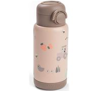 Gourde à paille isotherme tiny farm rose (340 ml)