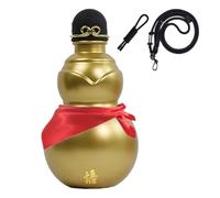 Gourde à vin chinoise, 900 ml, bouteille d'eau portable, pour étudiants, voyageurs, jardiniers, randonnée, camping, voyages, yoga, pique-nique, plage, gym, collectionneurs