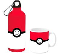 Gourde aluminium + tasse Educa Borras PokÃ©mon Rouge 500 ml