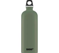 Gourde Aluminium - Traveller Leaf Green - Certifiée Neutre En Co2 - Convient Aux Boissons Gazeuses - Étanche & Légère - Sans Bpa - Pour Sport, Camping, Randonnée - Vert - 1l
