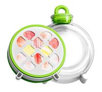 Gourde avec insert de cube réfrigérant - récipient à boissons combiné et forme congélateur, antidérapante, réutilisable, écologique, utilisation en extérieur Barbecue Plage Excursion Sports