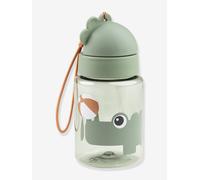 Gourde avec paille rétractable vert TU