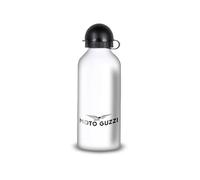 Gourde/Bouteille d'eau en Aluminium - Acier Inoxydable - réutilisable 330ml à 750ml, compatible avec Moto Guzzi (Aluminium, Gourde Sport 650ml)