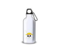 Gourde/Bouteille d'eau en Aluminium - Acier Inoxydable (thermos 24h) réutilisable 330ml à 750ml, thème anime japonais One Piece (Aluminium, Mousqueton S 400ml)