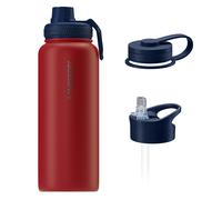 Gourde Bouteille Thermos 1000 ml Acier Inoxydable Wessper B3 THERMOSTEEL Rouge
