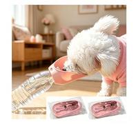 Gourde Chien Promenade Compatible avec la Plupart des Bouteilles d'eau Minérale Bouteille d'eau pour Toutou Adapté à Un Usage extérieur,Pink*2