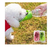 Gourde Chien Promenade Compatible avec la Plupart des Bouteilles d'eau Minérale Bouteille d'eau pour Toutou Adapté à Un Usage extérieur,greenandpink