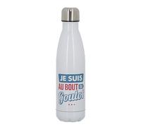 Gourde D Hydratation Stc Sas Je Suis Au Bout Du Goulot Gourde Isotherme Blanc Unique