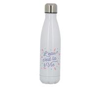 Gourde D Hydratation Stc Sas Lxeau Cxest La Vie Gourde Isotherme Blanc Unique