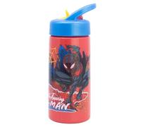 Stor Gourde de sport Spiderman avec paille et poignée intégrée, 410 ml