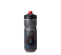 Gourde de vélo isotherme HydraPak Polar Surge (Noir, 24oz) - Gourde à presser haut-débit, pour le cyclisme et le sport