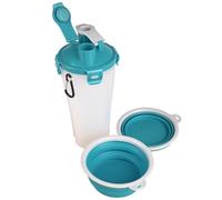 Gourde de voyage 2 en 1 TRINKA pour l'eau et la nourriture 2 x 400 ml. pour chie