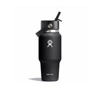 Gourde de voyage avec paille flexible Hydro Flask Noir 80 cl