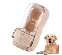 Gourde d'eau Chien avec conteneur Nourriture Filtre À Charbon Actif | Accessoires Boisson Animaux Intégré boire manger promenade randonnée camping chats chiens Kaki Petit