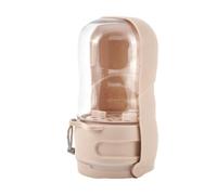 Gourde d'eau Chien avec conteneur Nourriture Filtre À Charbon Actif | Accessoires d'alimentation et d'abreuvement pour chien Intégré boire manger promenade randonnée camping chats chiens