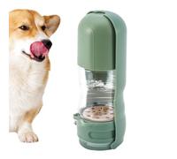 Gourde d'eau Chien avec conteneur Nourriture Filtre À Charbon Actif | Accessoires d'alimentation et d'abreuvement pour chien Étanche et Anti-Fuite pour Chats Chiots Balade Chat Randonnée