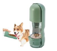 Gourde d'eau Chien avec conteneur Nourriture Filtre à Charbon Actif Intégré | Accessoires d'alimentation et d'abreuvement pour chien Anti-Fuite, Pour Boire Et Manger, Chats, Chiots, Promenade, Ran