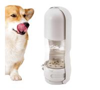 Gourde d'eau Chien avec conteneur Nourriture Filtre à Charbon Actif intégré | Accessoires pour chiens de petite taille Étanche et Anti-Fuite pour Chats Chiots Balade Chat Randonnée