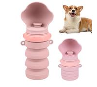 Gourde d'eau Portable avec Distributeur pour Chien - Gobelet à Boire Pliable et Étanche - Distributeur de Bol d'eau pour Chien - pour Randonnée Camping Plein Air Marche Plage Parc Voyage Route