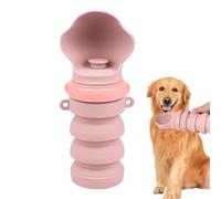 Gourde d'Eau Portable avec Distributeur pour Chien | Gobelet Pliable Résistant aux Fuites - Distributeur De Bouteilles D'Eau Pour Animaux - pour le Camping, la Randonnée, le Plein Air, le Parc, la Pla