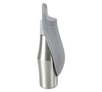 Gourde d'eau pour Chien en Promenade - Distributeur d'eau pour Chiot avec Bol - 750ml Récipient Anti-Fuite en Acier Inoxydable pour Randonnée Camping Extérieur Chats Chiens