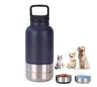 Gourde d'eau pour Chien | Récipient pour Chiot en Acier Inoxydable - Anti-Fuites 1.52L Tasse Abreuvoir pour Chien en Extérieur Voyage Randonnée Appartement Camping