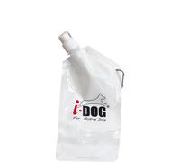 Gourde d'eau type poche pour sacoches confort trek I-DOG Blanc 750 ml
