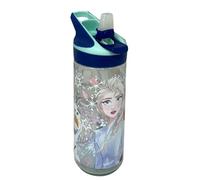 Gourde Disney La Reine des Neiges 620 ml en Tritan Bouteille pop-up avec bec verseur à clipser sans BPA pour enfants, école, sport et loisirs